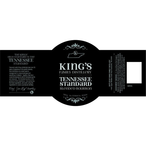 King’s Tennessee Standard Blended Bourbon - Main Street Liquor