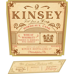 Kinsey Bordeaux Cask Wheat Whiskey - Main Street Liquor