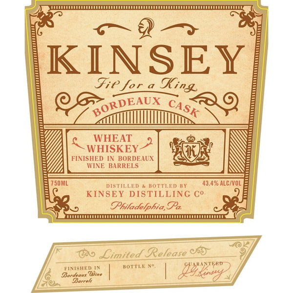 Kinsey Bordeaux Cask Wheat Whiskey - Main Street Liquor