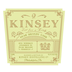Kinsey Rye Whiskey Finished in Pear Brandy Casks - Main Street Liquor