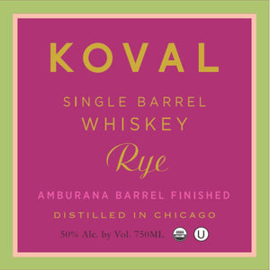 Koval Amburana Barrel Finish Rye - Main Street Liquor