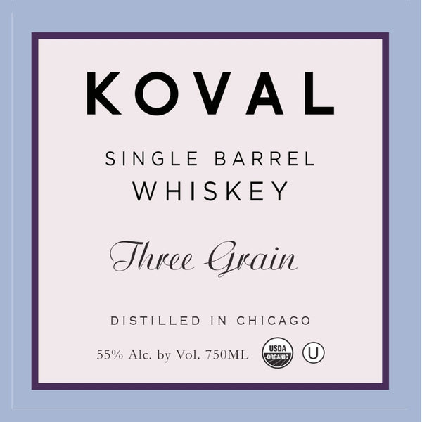 Koval Three Grain Single Barrel Whiskey - Main Street Liquor