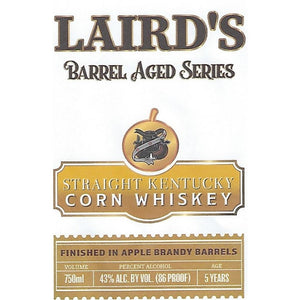 Laird’s Barrel Aged Series Corn Whiskey Finished in Apple Brandy Barrels - Main Street Liquor