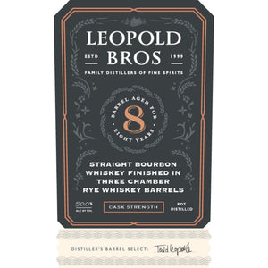 Leopold Bros. Bourbon Finished in Three Chambers Rye Barrels - Main Street Liquor