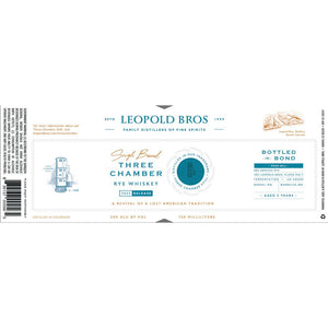 Leopold Bros Three Chamber Rye 2022 Release - Main Street Liquor