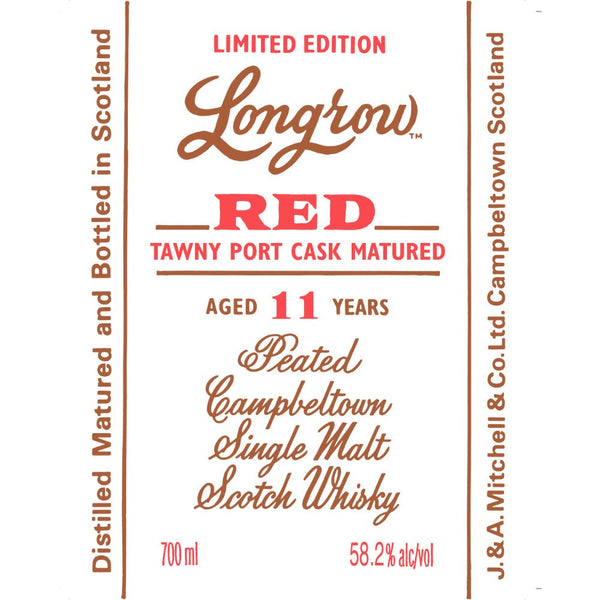 Longrow Red 11 Year Old Tawny Port Cask Matured Scotch - Main Street Liquor