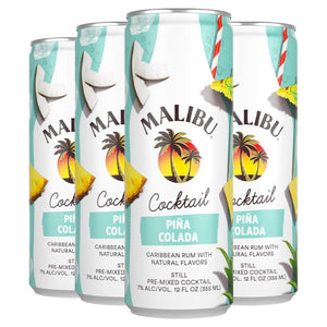 Malibu Piña Colada Canned Cocktails - Main Street Liquor