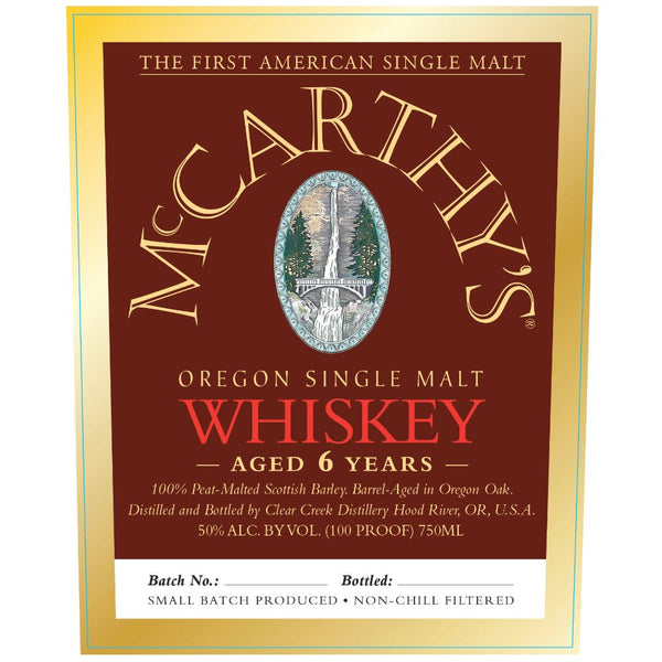 McCarthy’s 6 Year Old Oregon Single Malt - Main Street Liquor