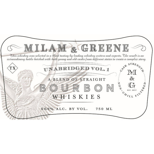 Milam & Greene Unabridged Vol. 1 Blended Straight Bourbon - Main Street Liquor