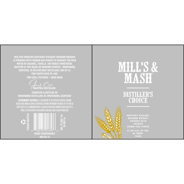 Mill's & Mash Distiller's Choice Kentucky Straight Bourbon - Main Street Liquor