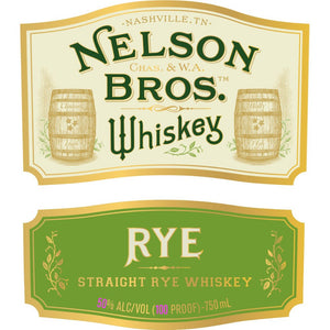 Nelson Bros Straight Rye Whiskey - Main Street Liquor