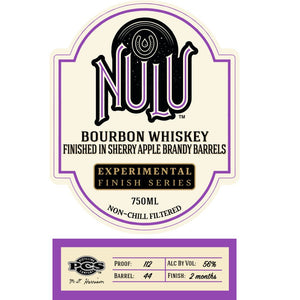 Nulu Bourbon Finished In Sherry Apple Brandy Barrels - Main Street Liquor