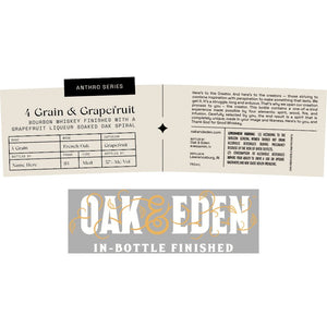 Oak & Eden Anthro Series 4 Grain & Grapefruit Bourbon - Main Street Liquor