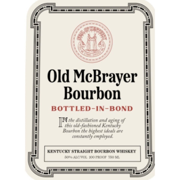 ﻿Old McBrayer Bottled in Bond Bourbon - Main Street Liquor