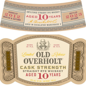Old Overholt 10 Year Old Cask Strength Straight Rye - Main Street Liquor