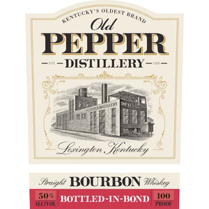 Old Pepper Bottled in Bond Straight Bourbon - Main Street Liquor