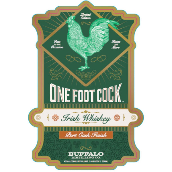 One Foot Cock Port Cask Finish Irish Whiskey - Main Street Liquor