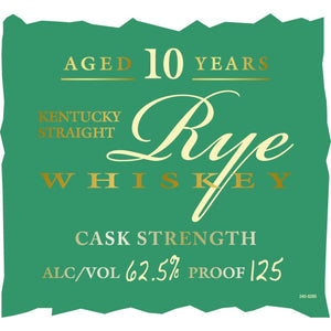Parker’s Heritage Collection 10 Year Old Cask Strength Straight Rye - Main Street Liquor