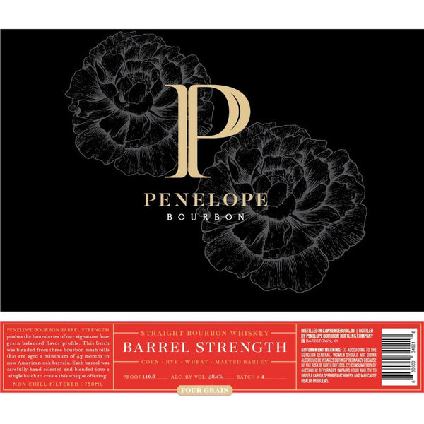 Penelope Bourbon Barrel Strength Four Grain Batch #4 - Main Street Liquor
