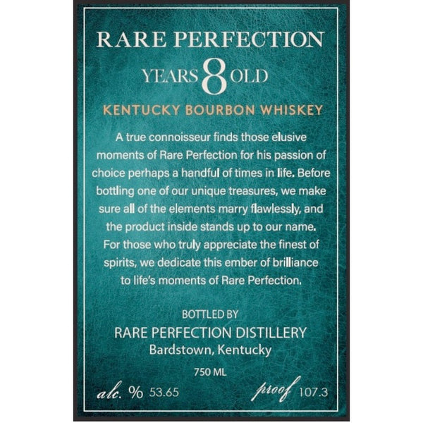 Rare Perfection 8 Year Old Kentucky Straight Bourbon - Main Street Liquor