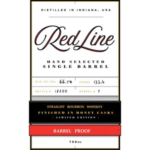 Red Line Single Barrel Bourbon Finished In Honey Casks - Main Street Liquor
