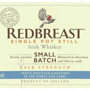 Redbreast Cask Strength Bourbon & Sherry Cask Finish - Main Street Liquor