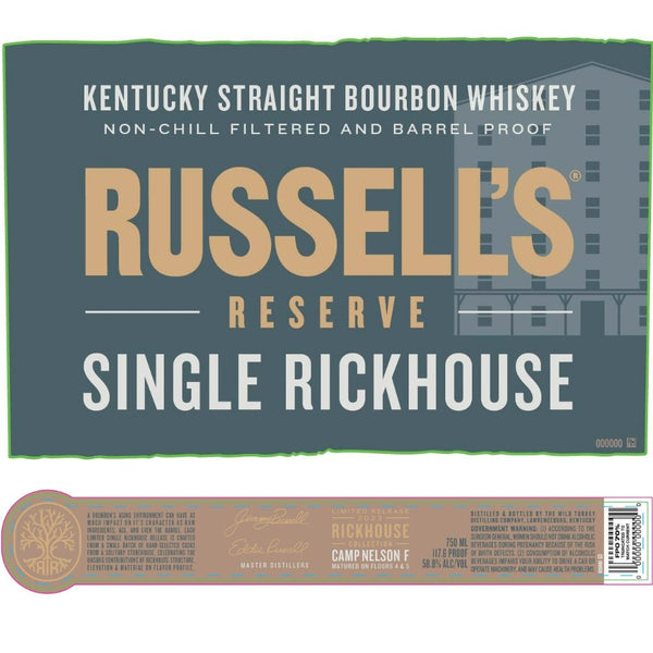 Russell’s Reserve Single Rickhouse Camp Nelson F 2023 Release - Main Street Liquor