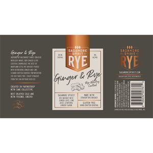 Sagamore Spirit Ginger & Rye Canned Cocktail 4PK - Main Street Liquor