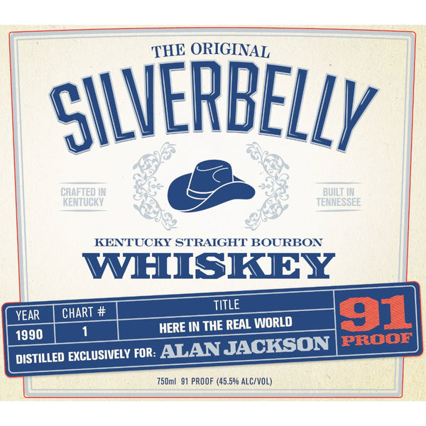 Silverbelly Bourbon By Alan Jackson - Here In The Real World Year 1990 - Main Street Liquor