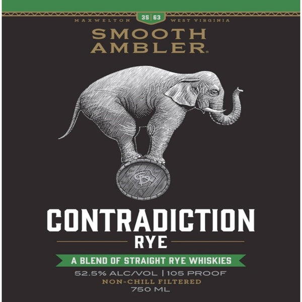 Smooth Ambler Contradiction Rye Whiskey - Main Street Liquor