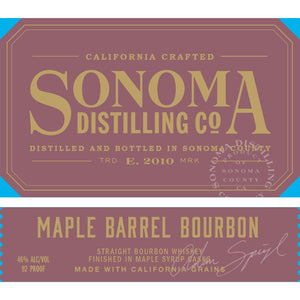Sonoma Distilling Maple Barrel Bourbon - Main Street Liquor