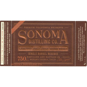 Sonoma Single Barrel Reserve Cherrywood Smoked Straight Bourbon - Main Street Liquor