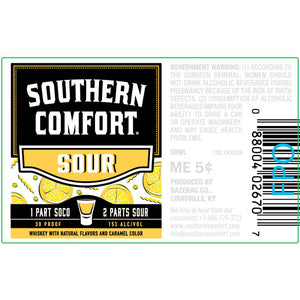 Southern Comfort Sour - Main Street Liquor