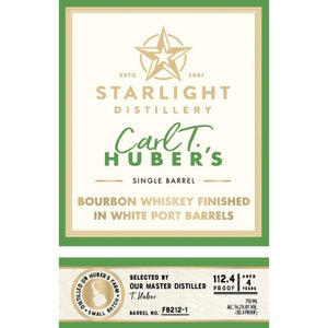 Starlight Bourbon Finished in White Port Barrels - Main Street Liquor