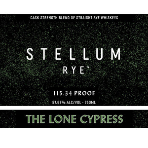 Stellum Rye The Lone Cypress - Main Street Liquor