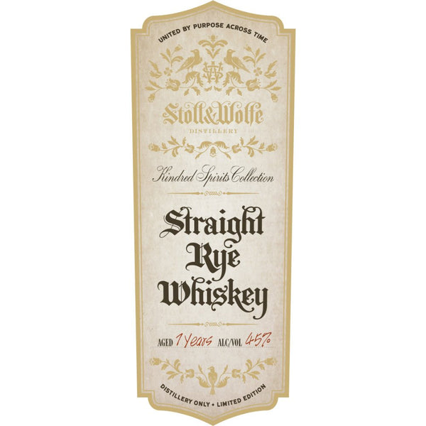 Stoll & Wolfe Kindred Spirits Collection 7 Year Old Straight Rye - Main Street Liquor