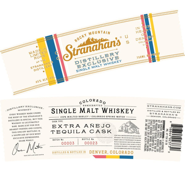 Stranahan’s Distillery Exclusive Single Malt Whiskey - Main Street Liquor