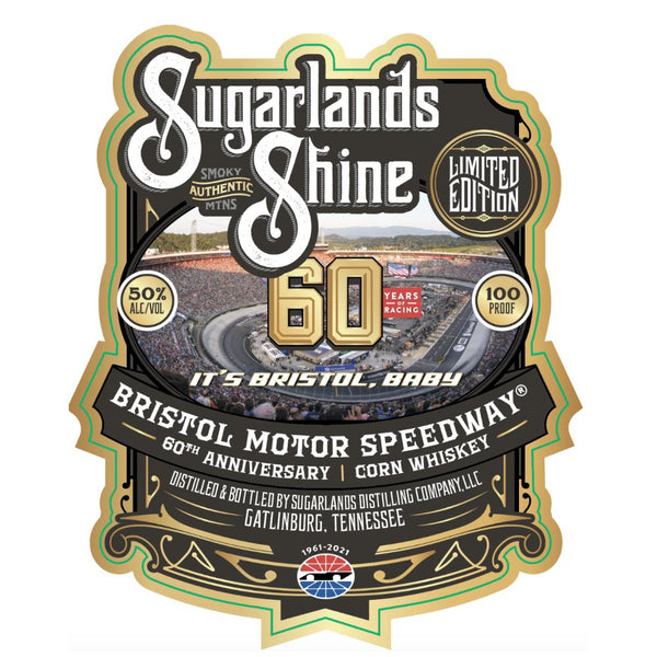 Sugarlands Bristol Motor Speedway 60th Anniversary Edition Corn Whiskey - Main Street Liquor