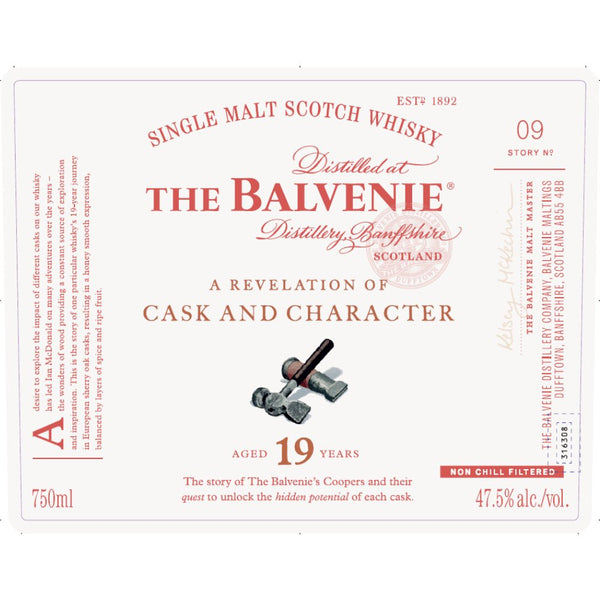 The Balvenie A Revelation of Cask and Character 19 Year Old - Main Street Liquor