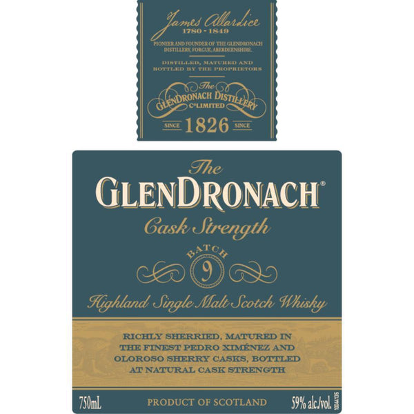 The Glendronach Cask Strength Batch 9 - Main Street Liquor