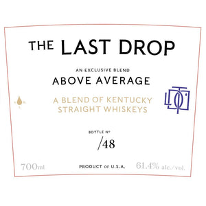The Last Drop Above Average Blended Whiskey - Main Street Liquor