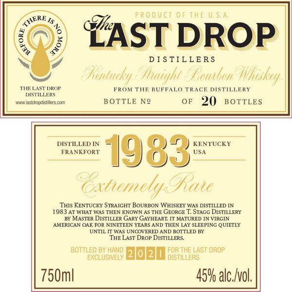 The Last Drop XXIV 1983 Buffalo Trace - Main Street Liquor