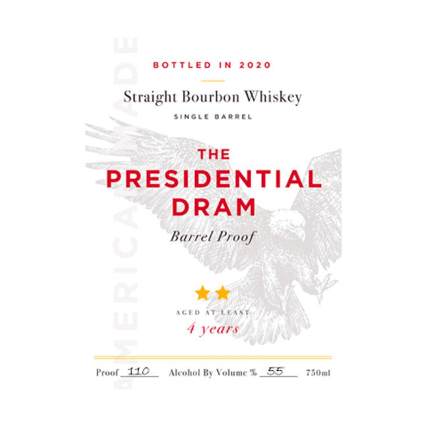 The Presidential Dram Barrel Proof 2020 Release - Main Street Liquor