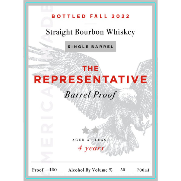 The Representative Barrel Proof 4 Year Bourbon Fall 2022 - Main Street Liquor