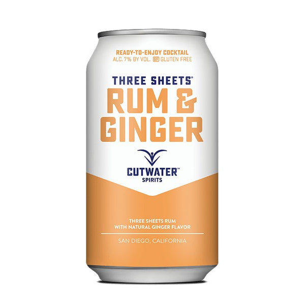 Three Sheets Rum & Ginger (4 Pack - 12 Ounce Cans) - Main Street Liquor