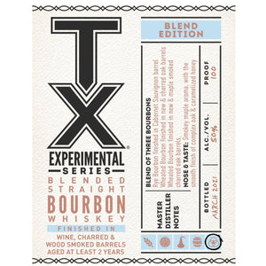 TX Experimental Series Blended Straight Bourbon - Main Street Liquor