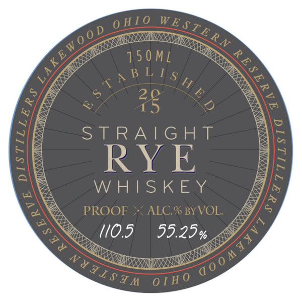 Western Reserve 6 Year Old Barrel Proof Straight Rye - Main Street Liquor