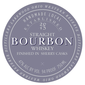 Western Reserve Bourbon Finished in Sherry Casks - Main Street Liquor