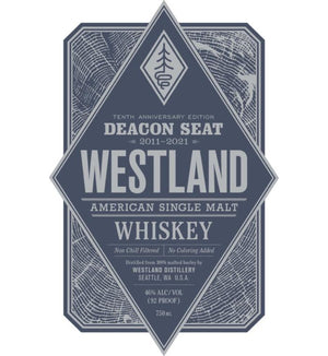 Westland Deacon Seat Tenth Anniversary Edition - Main Street Liquor