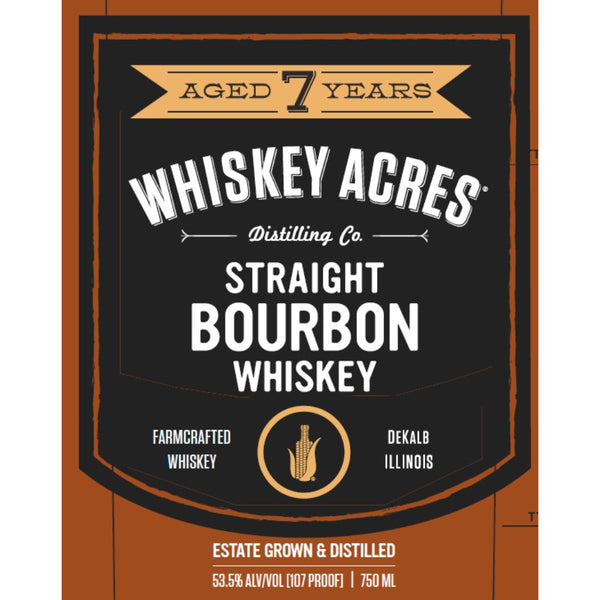 Whiskey Acres 7 Year Old Straight Bourbon - Main Street Liquor
